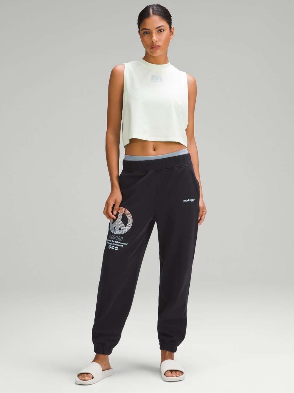 17. Lululemon x Madhappy All Yours Crop Tank Top Heathered Elixir EUC